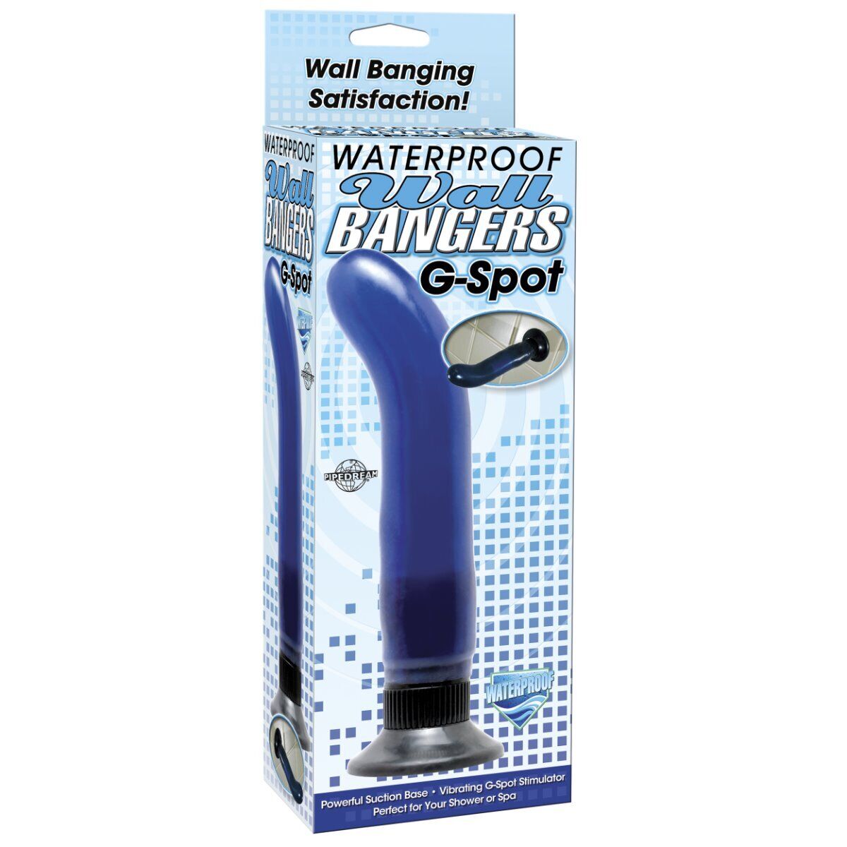 Waterproof Wallbanger G-spot Anal Vibe Vibrator Dildo Plug Handsfree Suction Cup