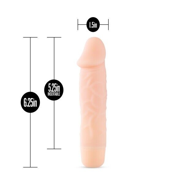 Silicone Willy 6.25" Vibrating Realistic Dildo Cock Vibrator Beginner Sex Toys