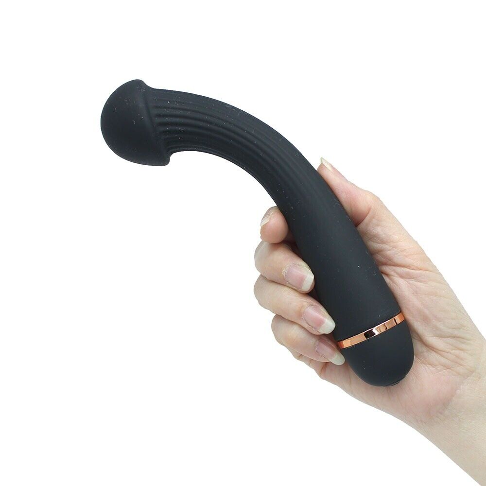 Silicone Bendable G Spot Anal Vibrator Dildo Butt Plug Sex-toys for Women Couple