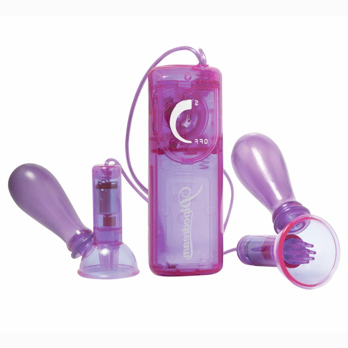 Fetish Fantasy Vibrating Breast Nipple Pump Sucker Suction Cup Vibe Vibrator