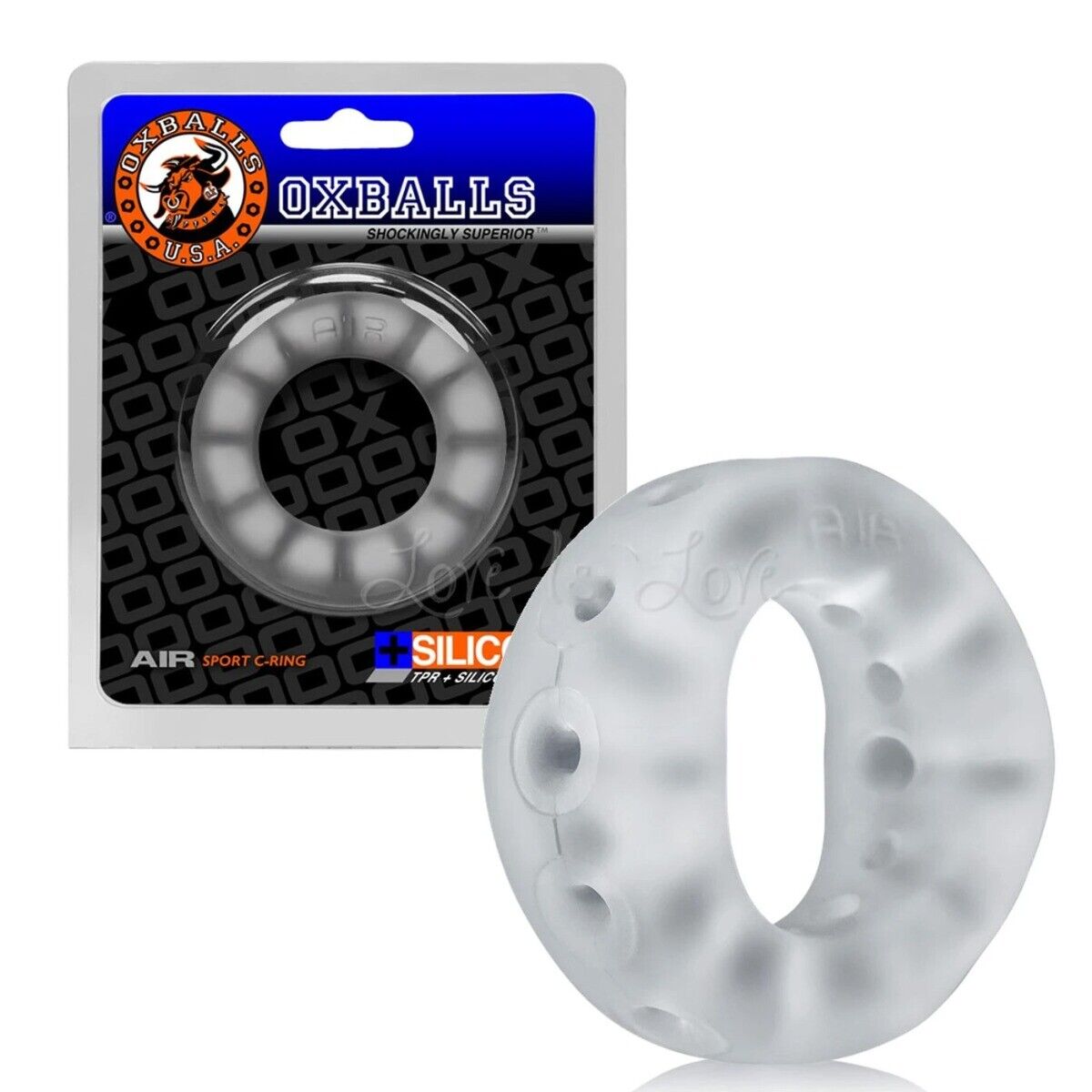 Oxballs Air Flow Silicone Penis Cock Ring Delay Prolong Sex Toys for Men