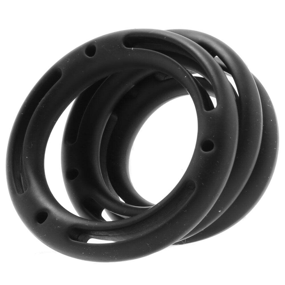 Silicone Male Penis Erection Enhancer Cock Rings Delay Sex Toys for Men Couples