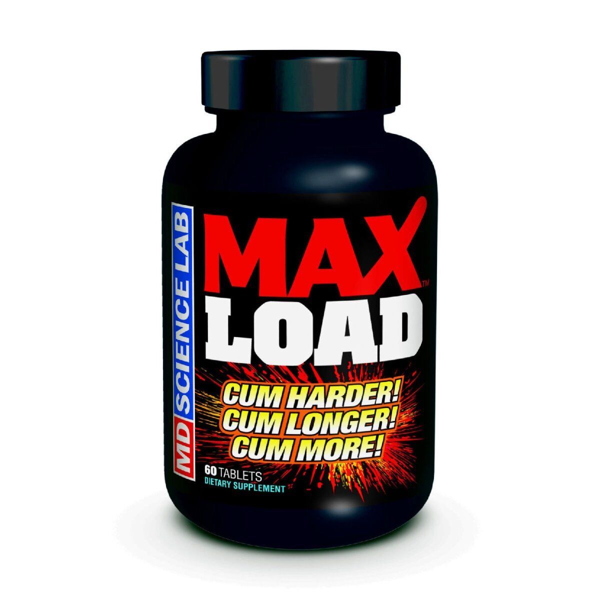 MD Labs Max Load Male Enhancement Pills for Men 60ct Bottle Feel The Eruption