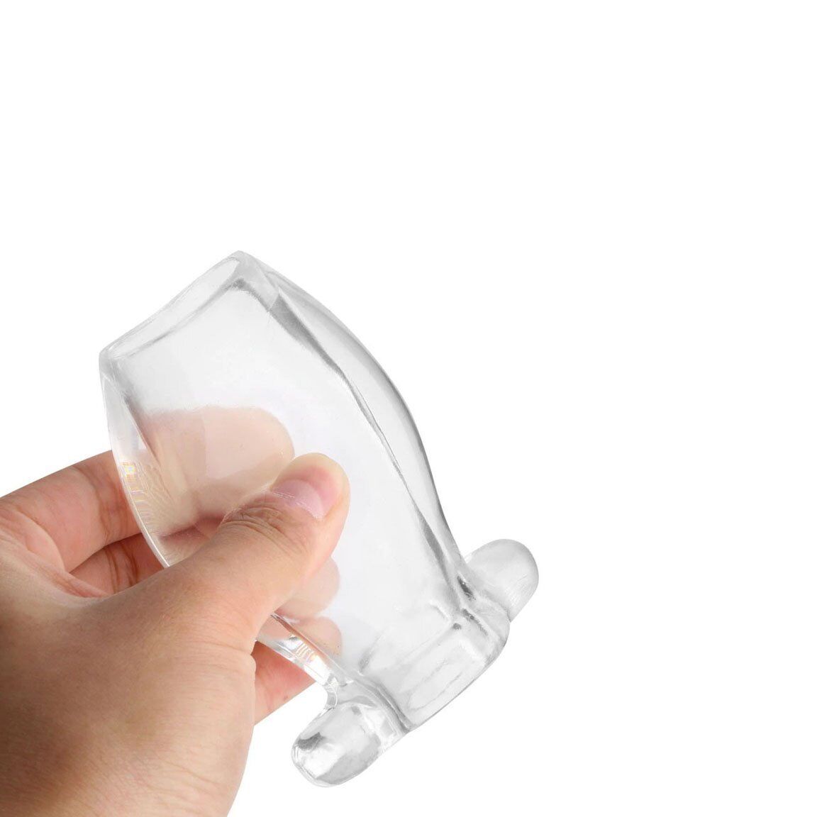 Clear View Soft Hollow Anus Anal Butt Plug Tunnel Dilator Speculum