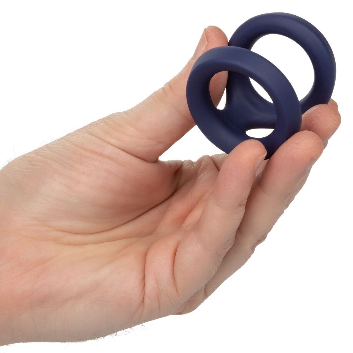 Soft Stretchy Silicone Flexible Dual Penis Cock Ball Ring Sex Toy for Men Couple