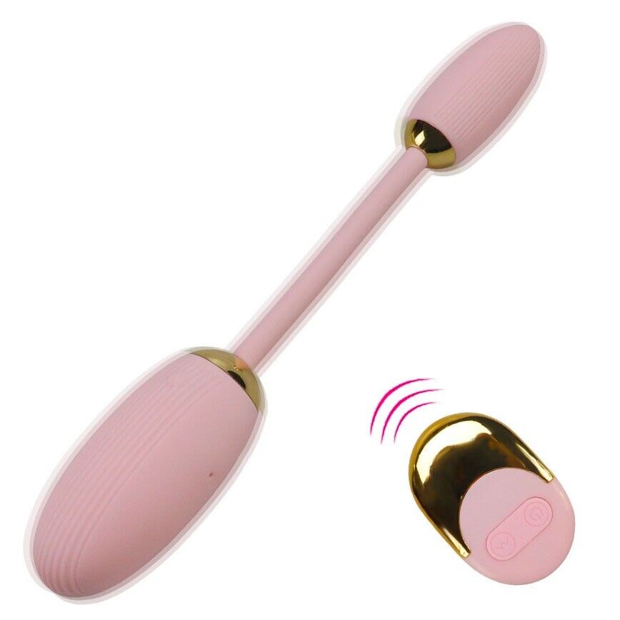 Wireless Remote Control Vaginal Anal Double Egg Bullet Vibe Vibrator DP Sex Toy