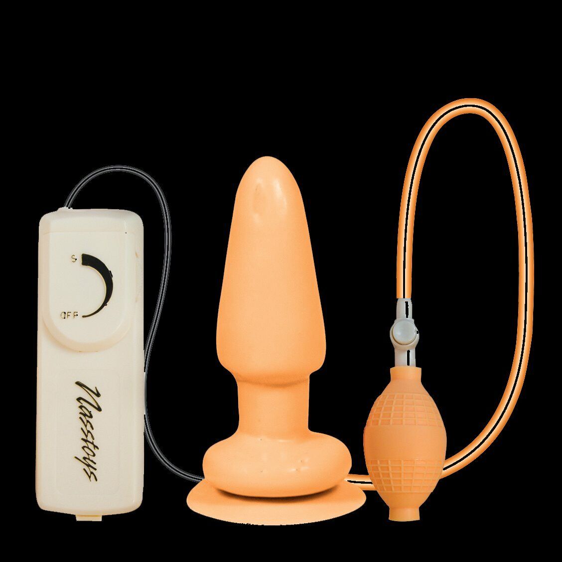 Vibrating Butt Balloon Inflatable Expandable Anal Butt Plug Vibe Suction Cup