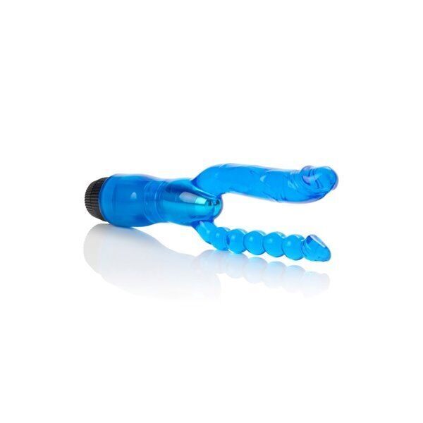 Dual Penetrator Clit G-spot Anal DP Sex Double Penetration Vibe Vibrator Dildo