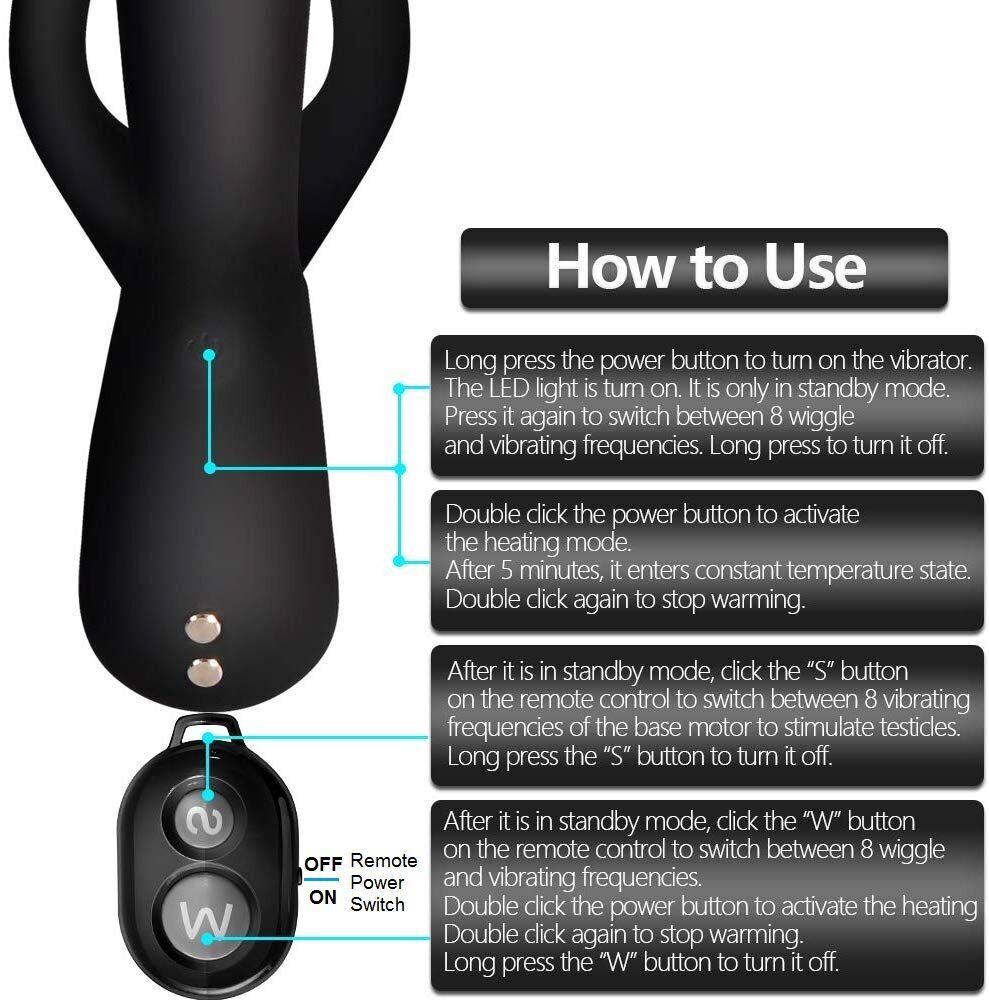 Wireless Remote Control Come Hither Vibrating Prostate Massager Anal Vibe Plug