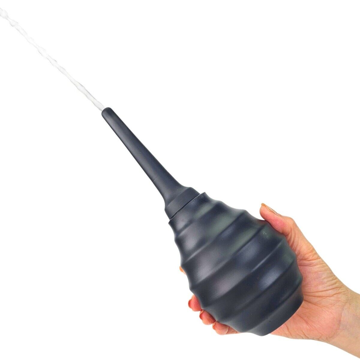 Silicone Anti Backflow One-Way Valve Douche Enema Bulb Anal Vaginal Cleaner