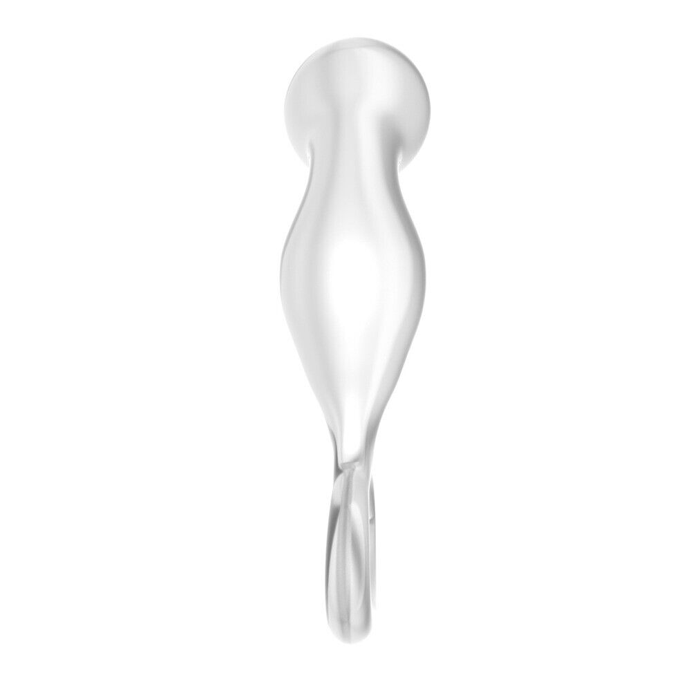 Curved Glass Anal Sex P-spot Proble Butt Plug Prostate Massager for Men