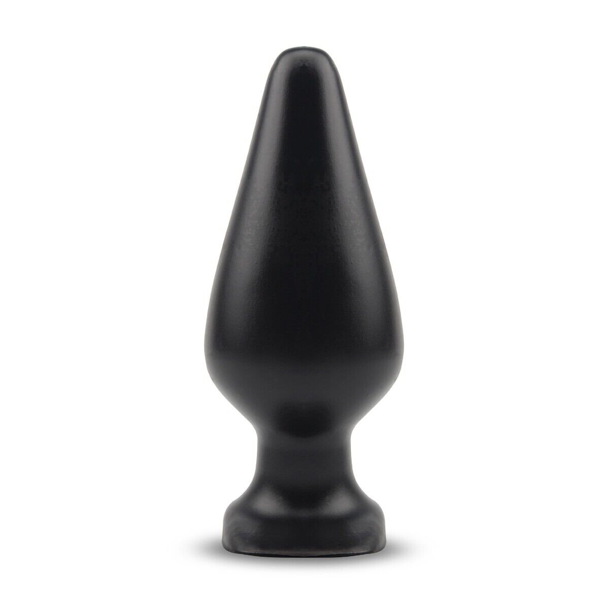 Soft Smooth Flexible 5" Black Anal Butt Plug Anal Play Training Sex Toy