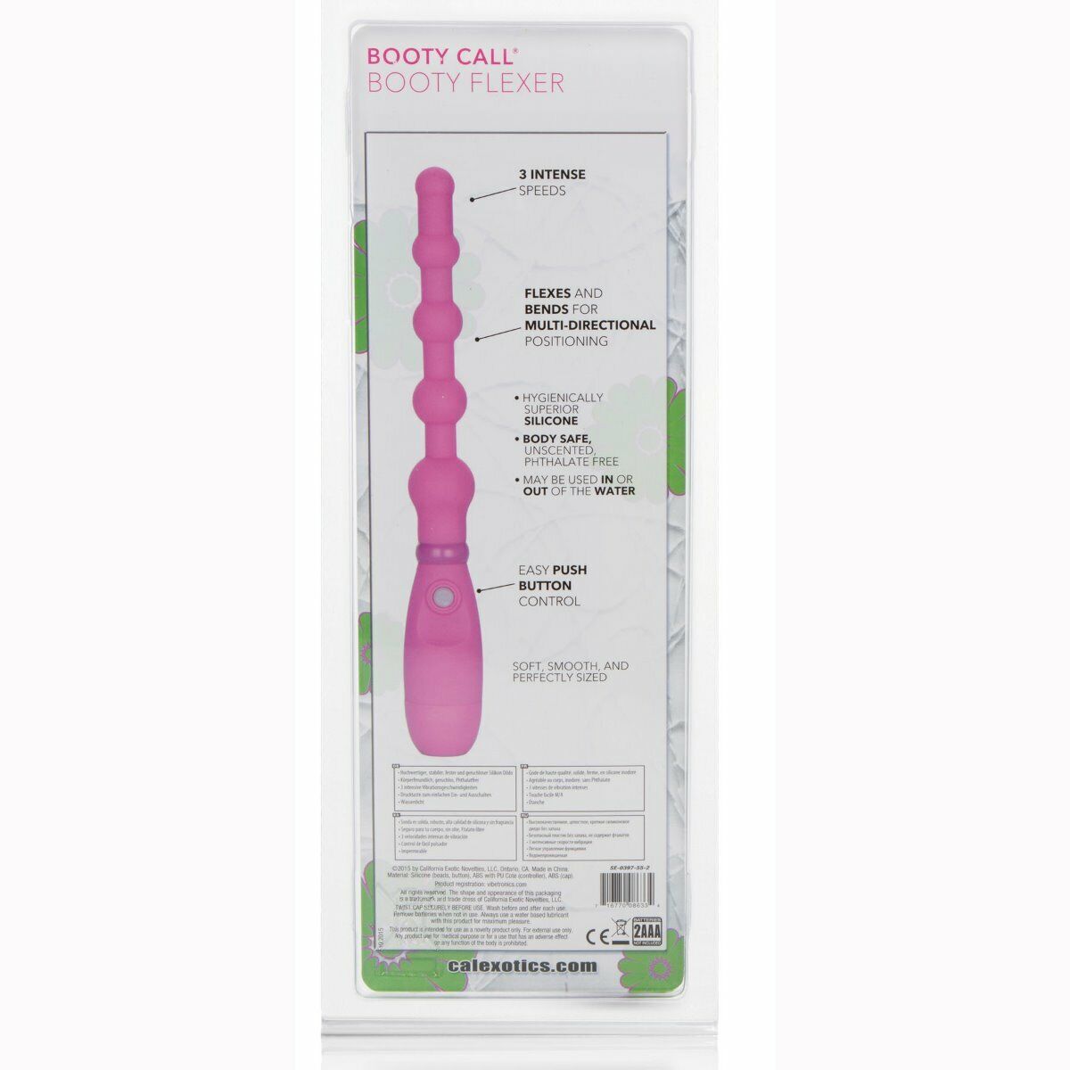 Booty Call Booty Flexer Beaded Silicone Anal Vibe Vibrator Beginner Anal Sex Toy