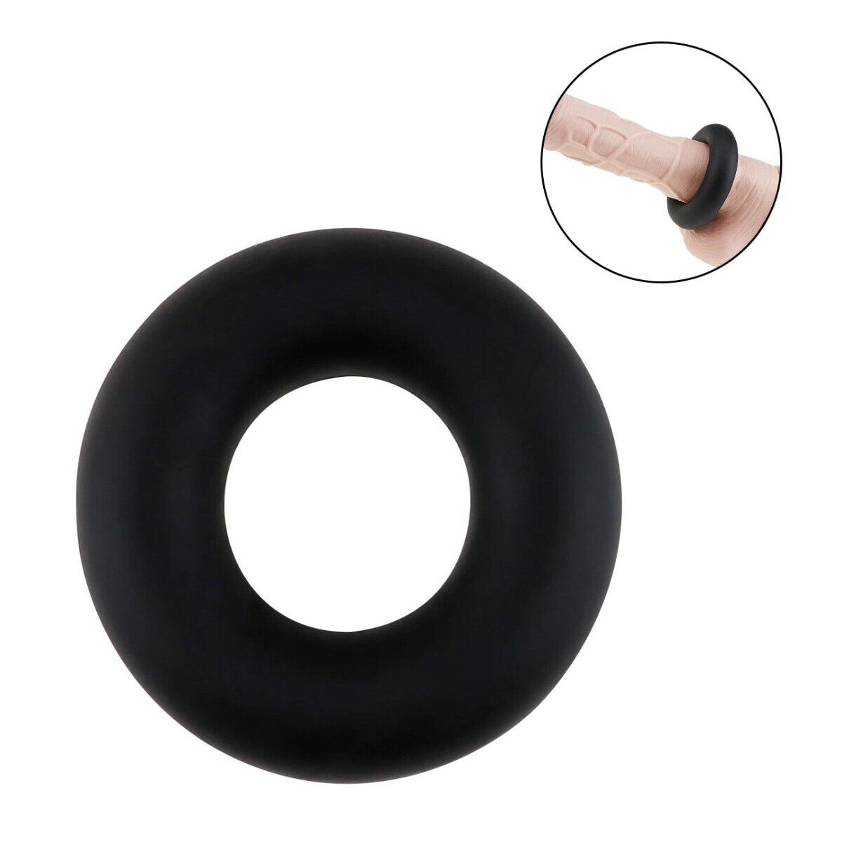 Stretchy Silicone Male Penis Enhancer Prolong Delay Sex Cock Ring for Men