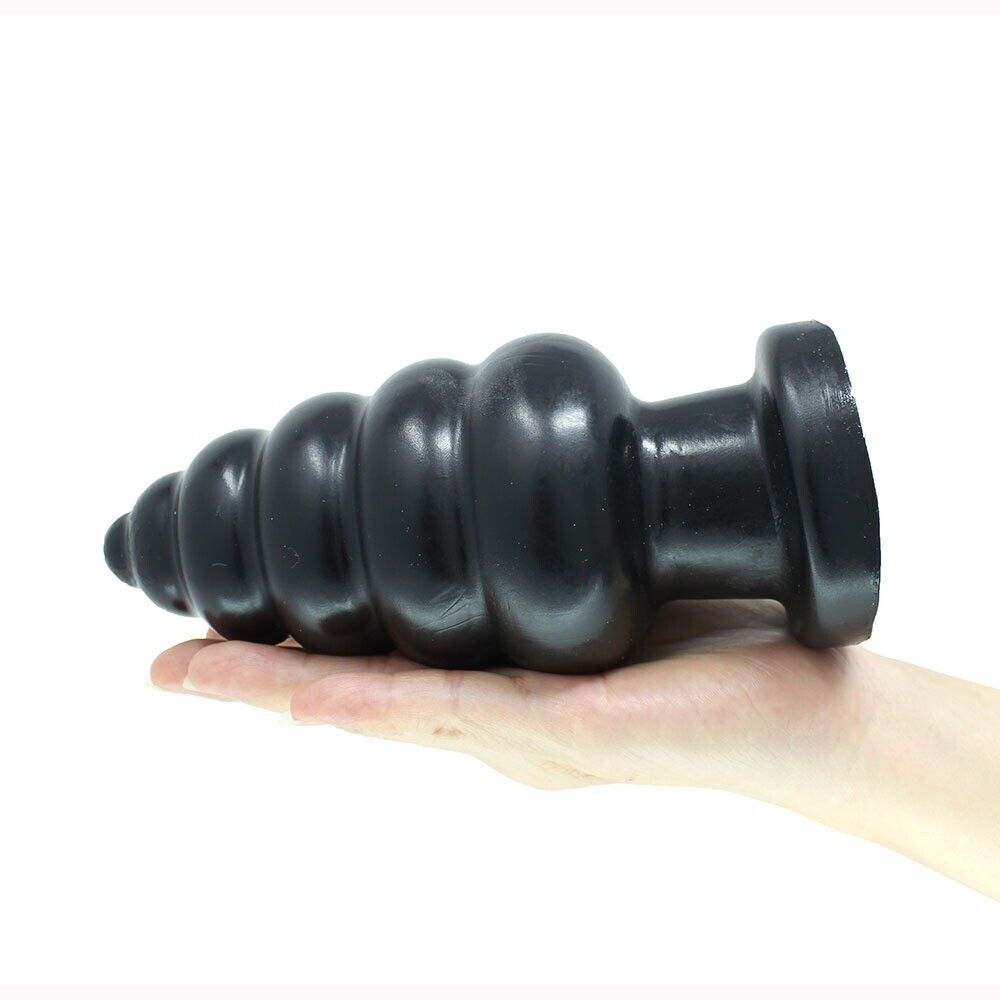 7" Huge Extra Large XXL Anal Plug Dildo Ribbed Butt Stretcher Anal Play Sex Toy