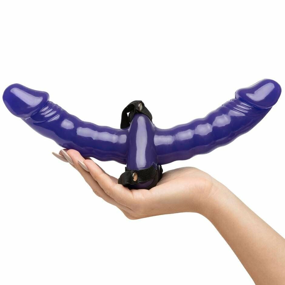 Double Ended Penetration Penetrator Strap-on G-spot Dildo Dong Lesbian Sex Toy