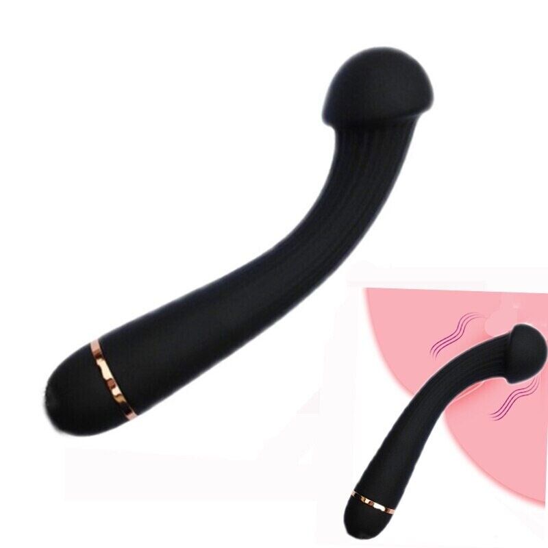 Silicone Bendable G Spot Anal Vibrator Dildo Butt Plug Sex-toys for Women Couple