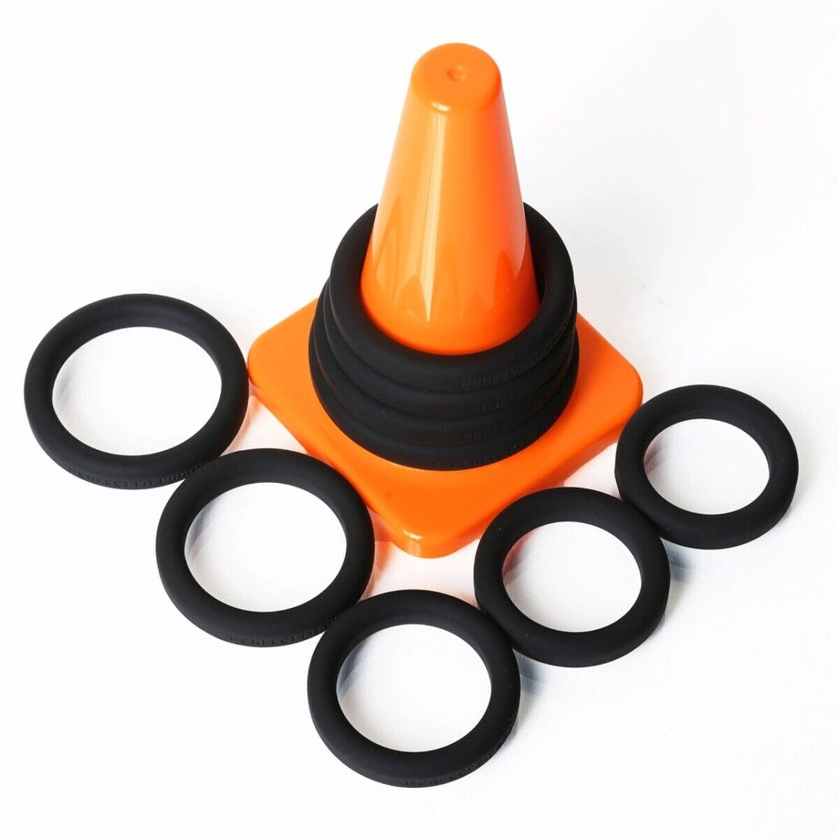 Perfect Fit Brand Play Zone 9 Xact-Fit Silicone Penis Enhancer Cock Rings Set