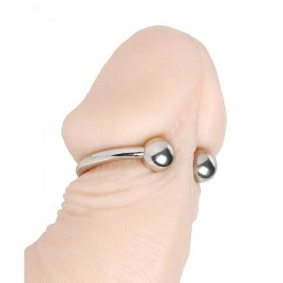 Steel Pressure Point Beaded Cock Head Penis Glans Ring Delay Sex Toys for Men