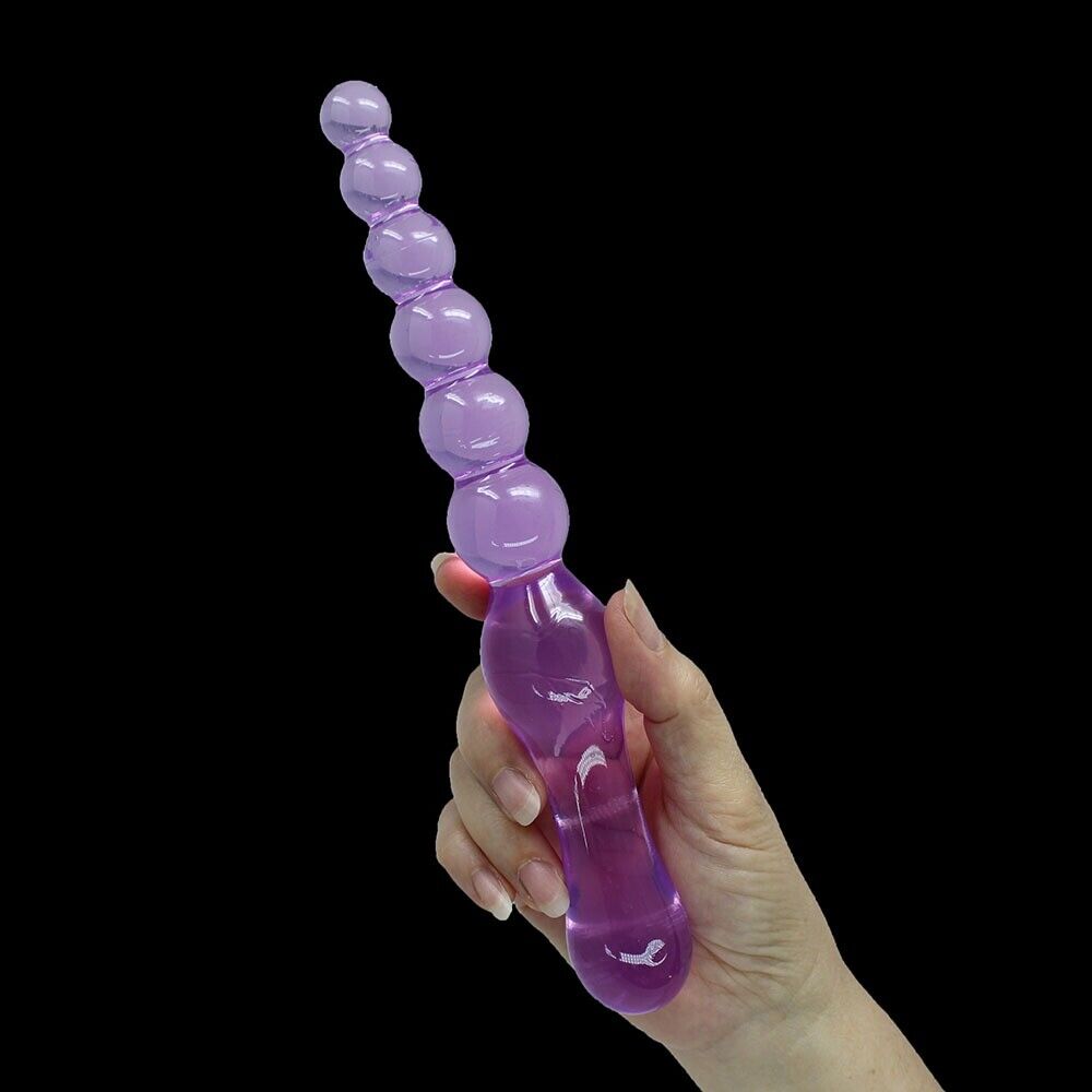 Bendable Flexible Double Ended Anal Dildo Butt Plug Beads Beginner Anal Trainer