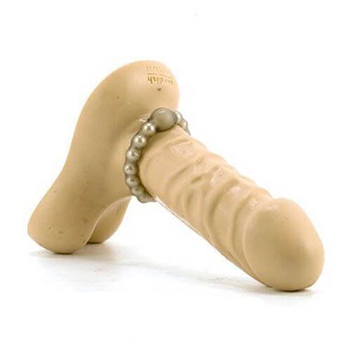 Stretchable Male Penis Erection Enhancer Cock Ring w/ Pearl Stimulation Beads