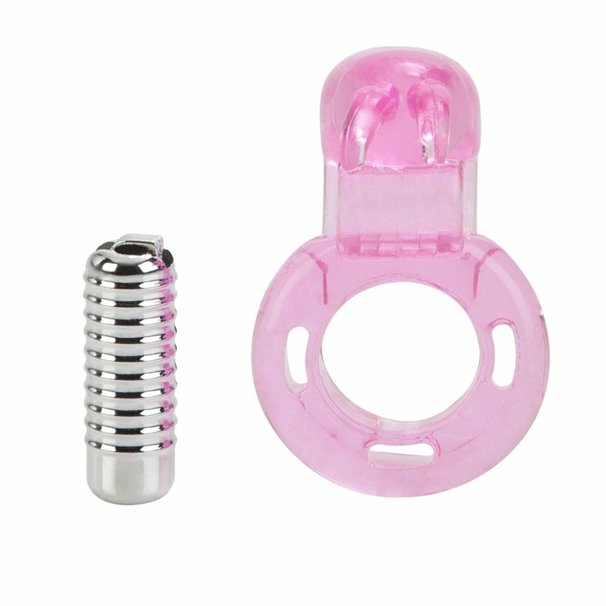 Basic Essentials Butterfly Enhancer Vibrating Penis Cock Ring Reusable Sex Toy