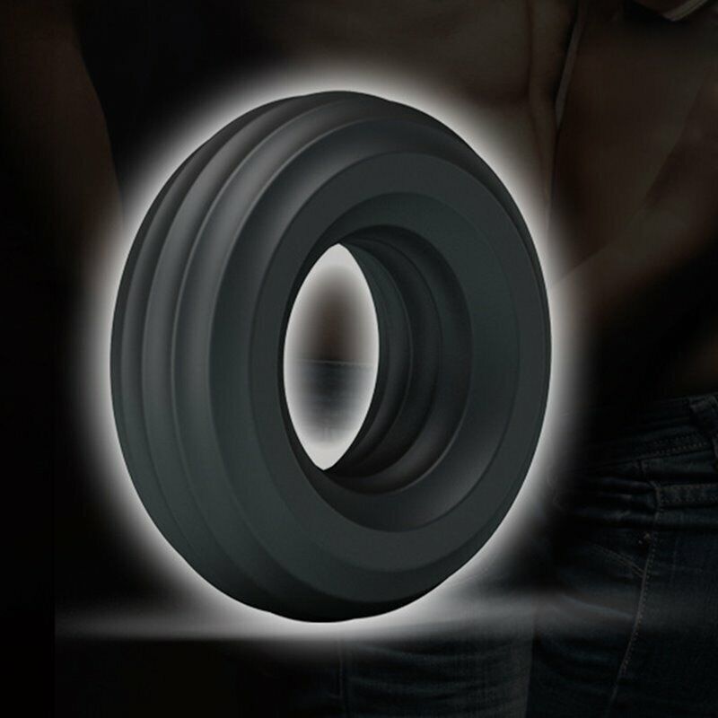 2 Stretchy Silicone Male Penis Enhancer Prolong Delay Sex Cock Ring for Men