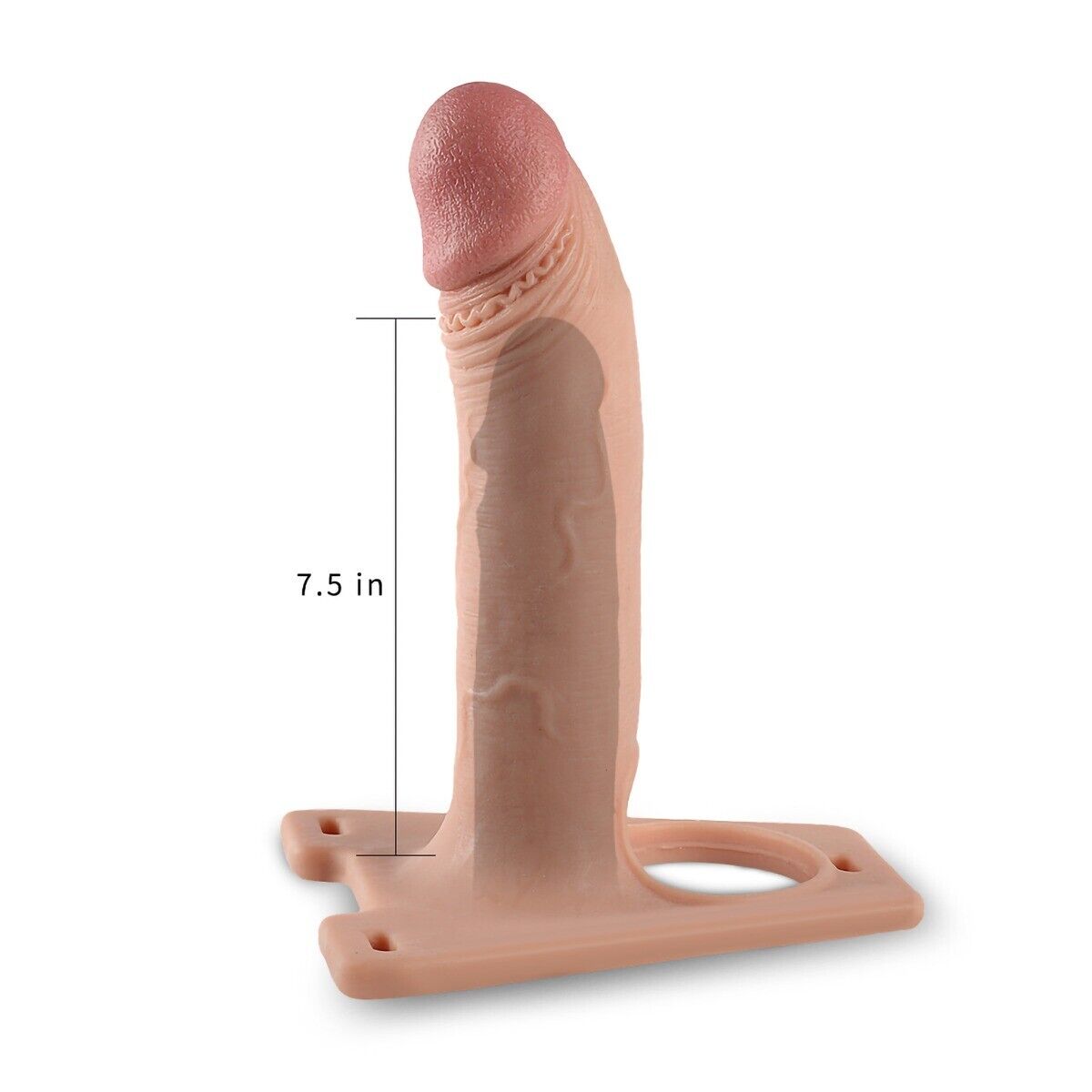 Realistic Hollow Male Strap On Dildo Dong Harness Penis Extension Cock Extender