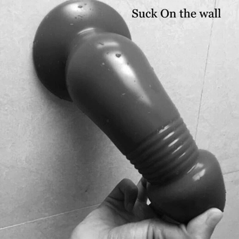 Soft Squeezable XL Extra Large Realistic Anal Butt Plug Dildo With Suction Cup