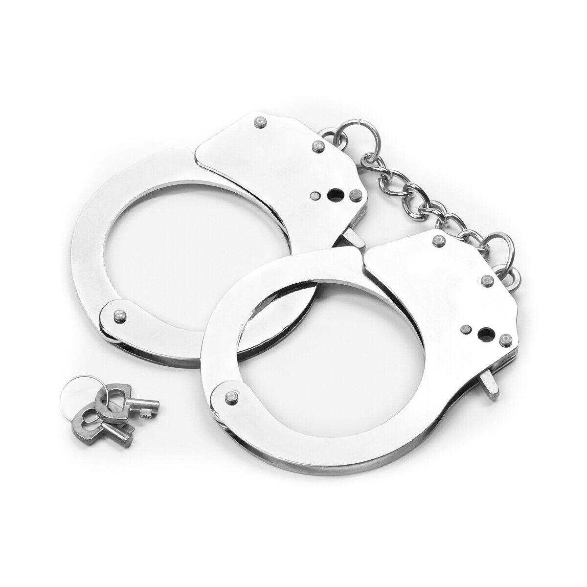 Steel Silver Metal Handcuffs Wrist Hand Cuffs Fetish SM Bondage Sex Toy