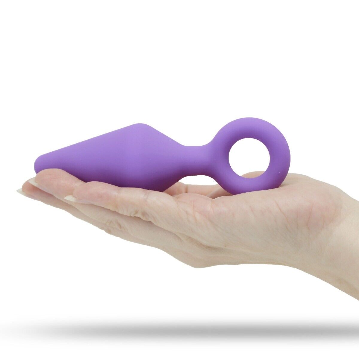 Silicone Anal Rimmer Butt Plug with Pull Ring Anal Sex Toys for Men Women Couple