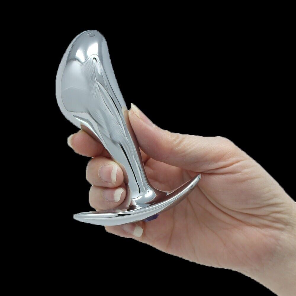 Metal Steel P-spot Anal Probe Butt Plug Male Orgasm Prostate Massager Stimulator