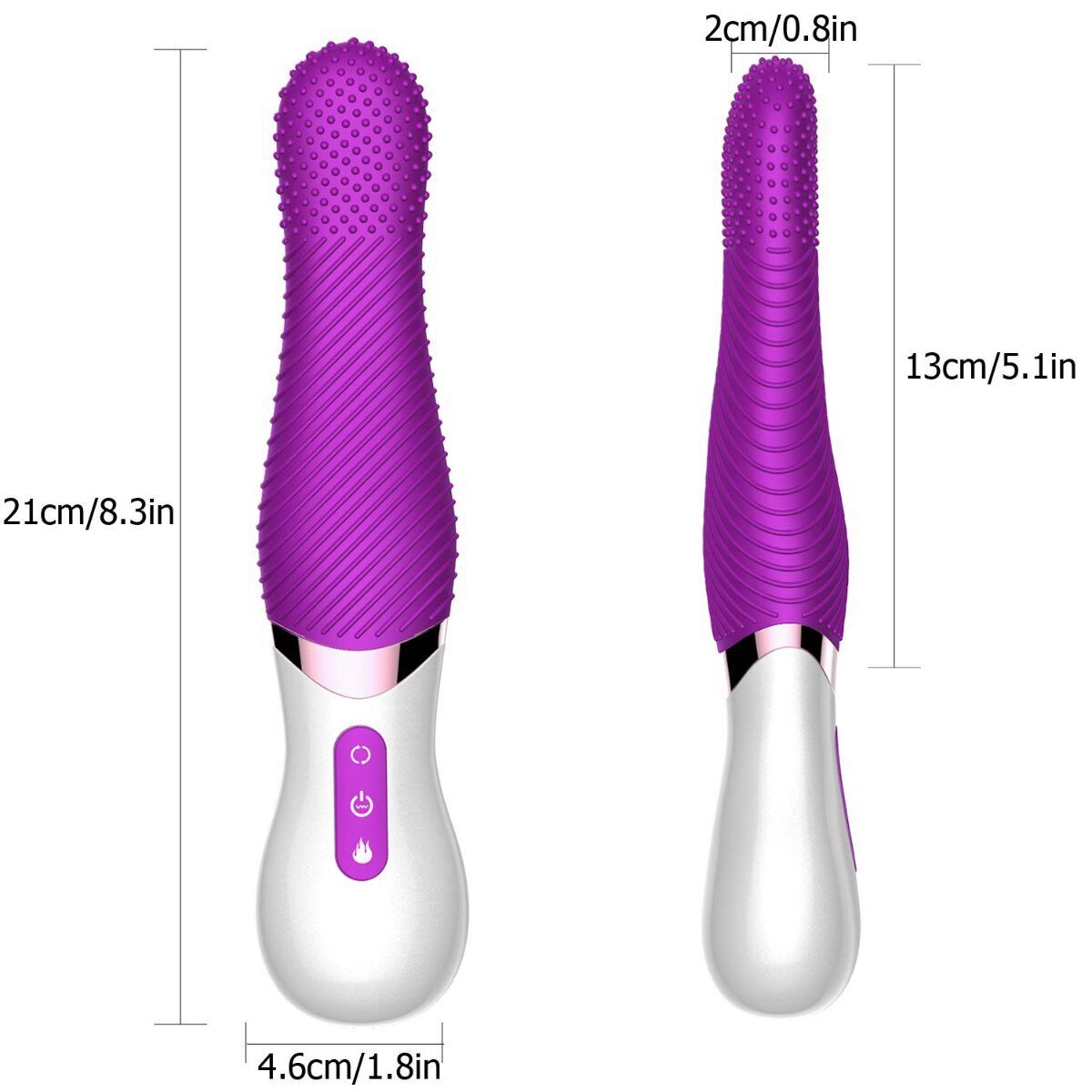 Rechargeable Flickering Tongue Orgasm Vibrator Oral Sex Toys for Women Couples