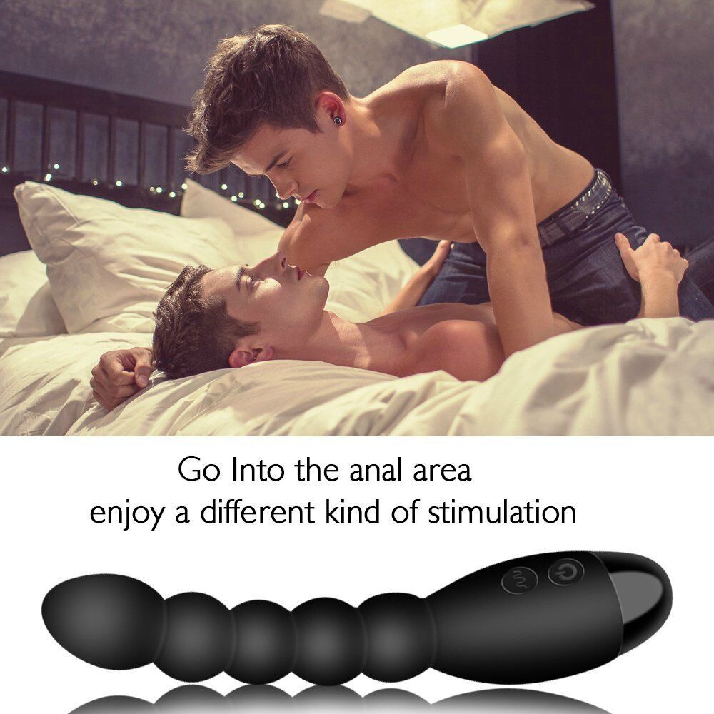 Silicone Rechargeable Vibrating Anal Beads Vibe Vibrator Anal Sex Toys