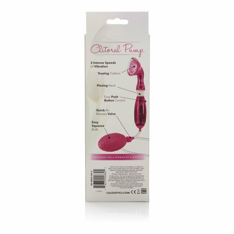 Vibrating Clitoral Pump Vaginal Clit Pussy Pump Vibe Vibrator Female Sex Toy