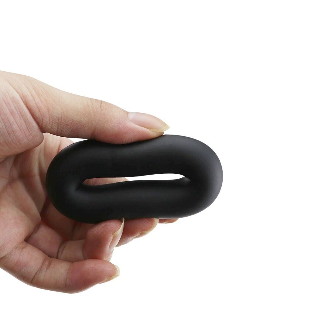 2 Stretchy Silicone Male Penis Enhancer Prolong Delay Sex Cock Ring for Men