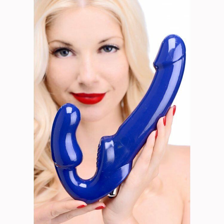 Revolver II Vibrating Strapless Strap On G-Spot Dildo Double Penetration Dong