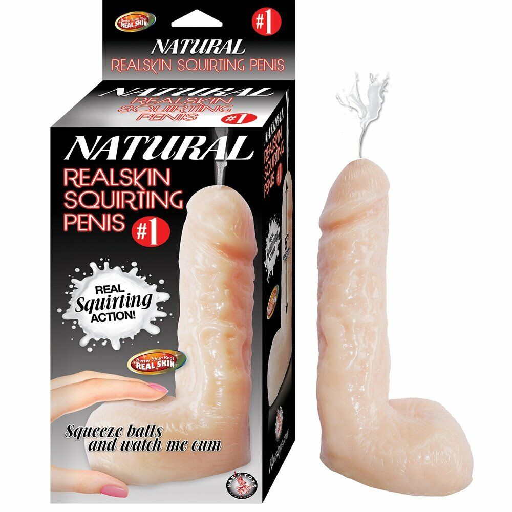 5" Realistic Ejaculating Squirting G-spot Anal Dildo Dildoe Dong Cock w/ Balls