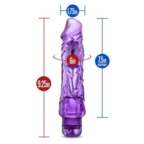 Waterproof Thick Jelly Vibrating Realistic G-spot Anal Dildo Cock Vibe Vibrator