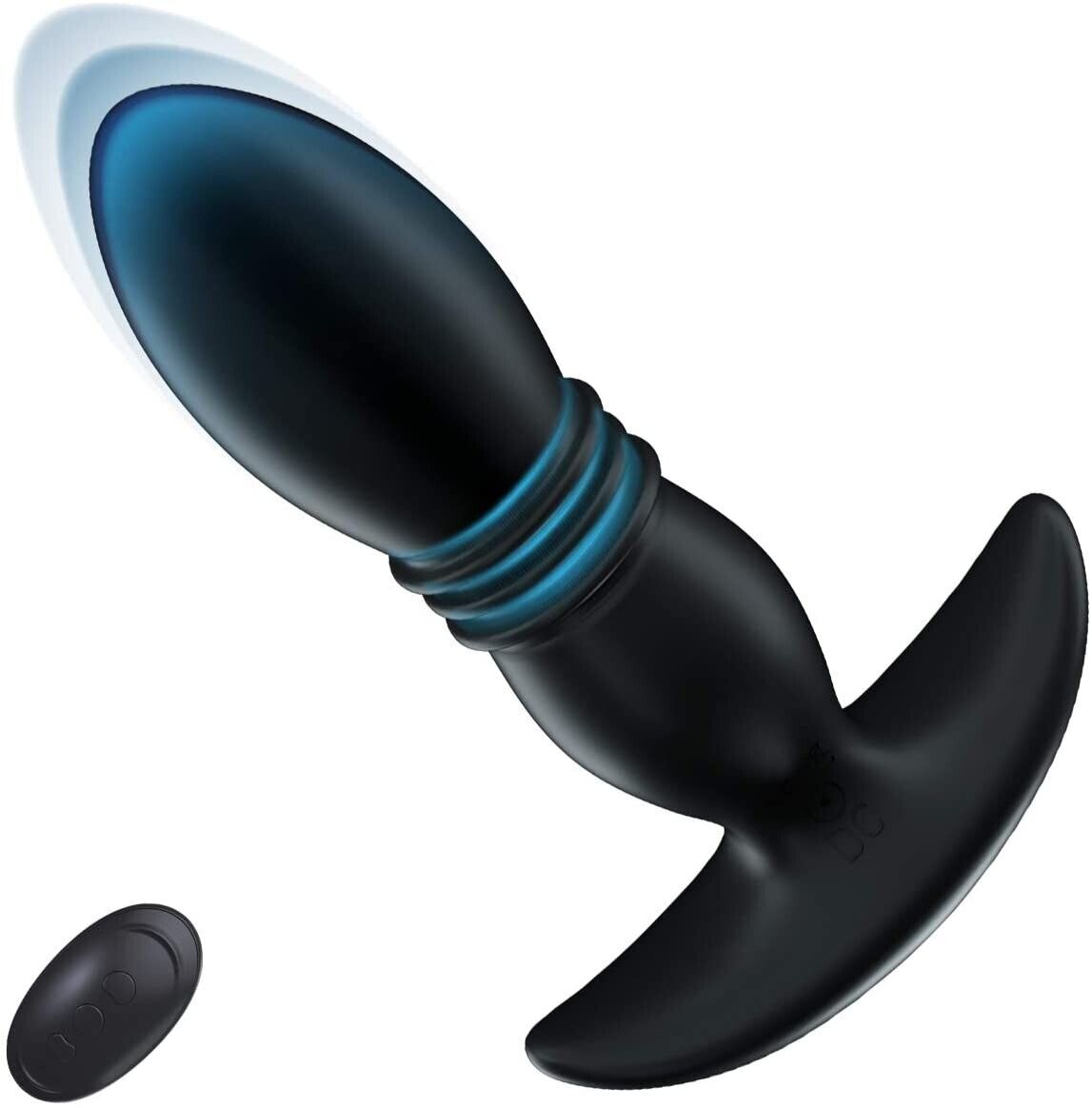 Rechargeable Wireless Remote Control Anal Vibe Butt Plug UP & DOWN Movement