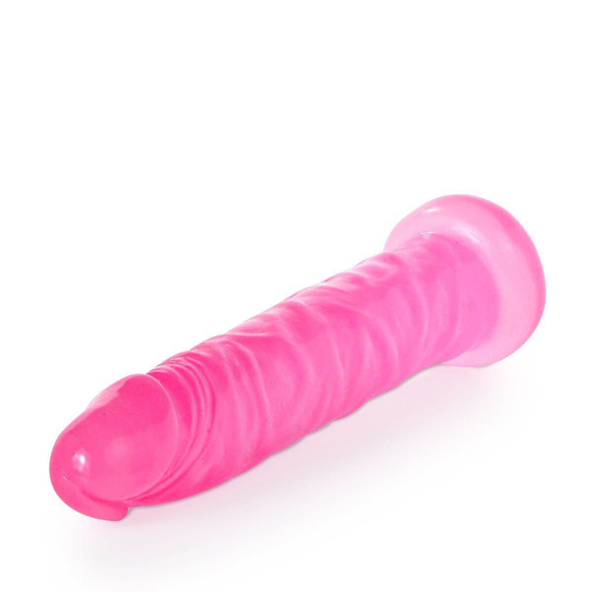 Adam & Eve Pink Jelly Flexible Slim Dildo Dong Realistic Vaginal Anal Butt Plug