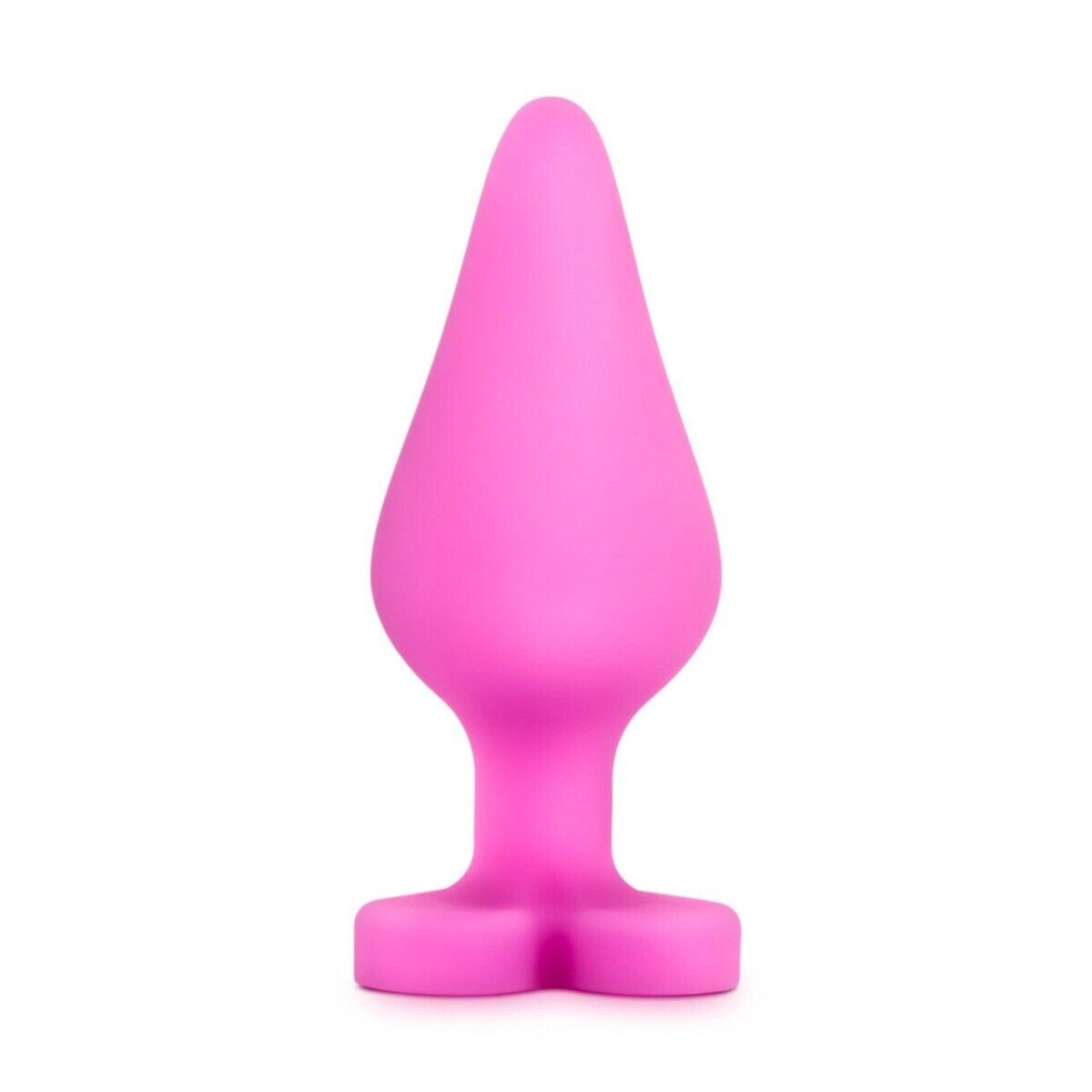 Naughty Candy Heart Be Mine Pink Silicone Anal Butt Plug Beginner Anal Sex Toy