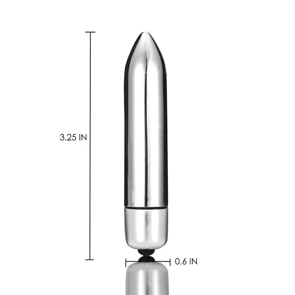 7 Multi-speed Mini Silver Vibrating Bullet Vibrator Beginner Sex Toys for Women