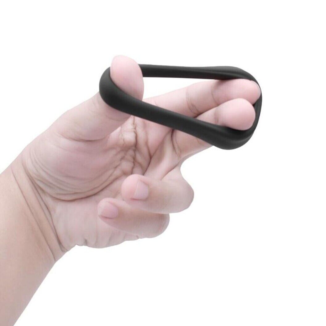 Stretchy Silicone Male Penis Enhancer Prolong Delay Sex Cock Ring for Men