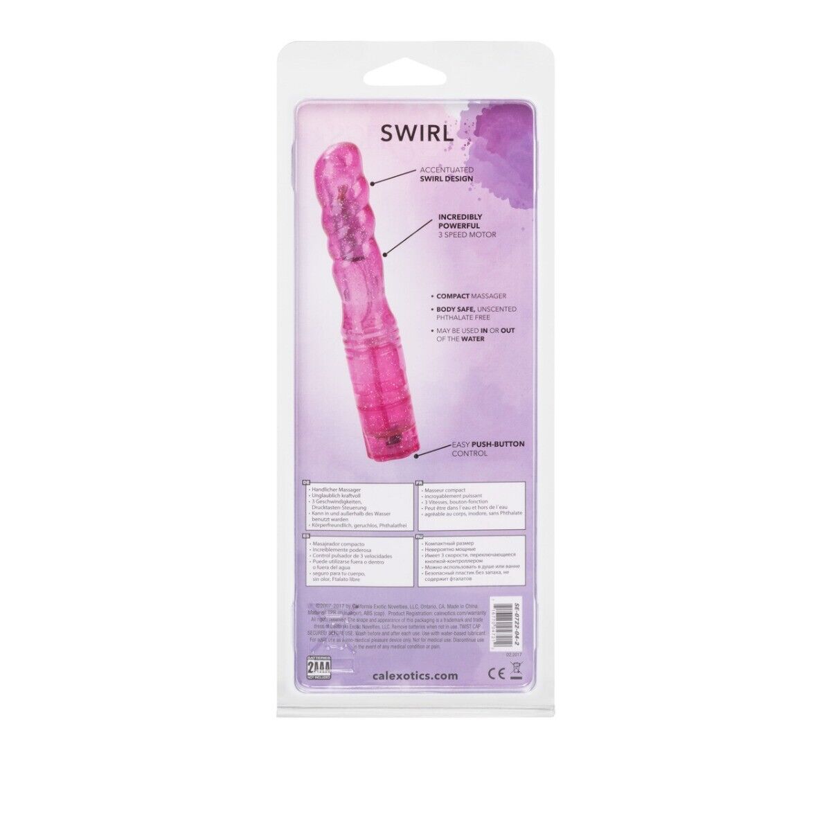 Sparkle Soft Jelly Clitoral Anal G-spot Vibrator Vibe Dildo Dong Butt Plug