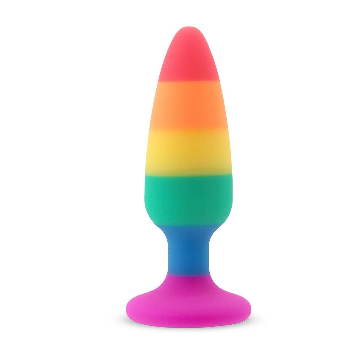 5.15" Silicone Rainbow Pride Anal Butt Plug Anal Play Sex Toys