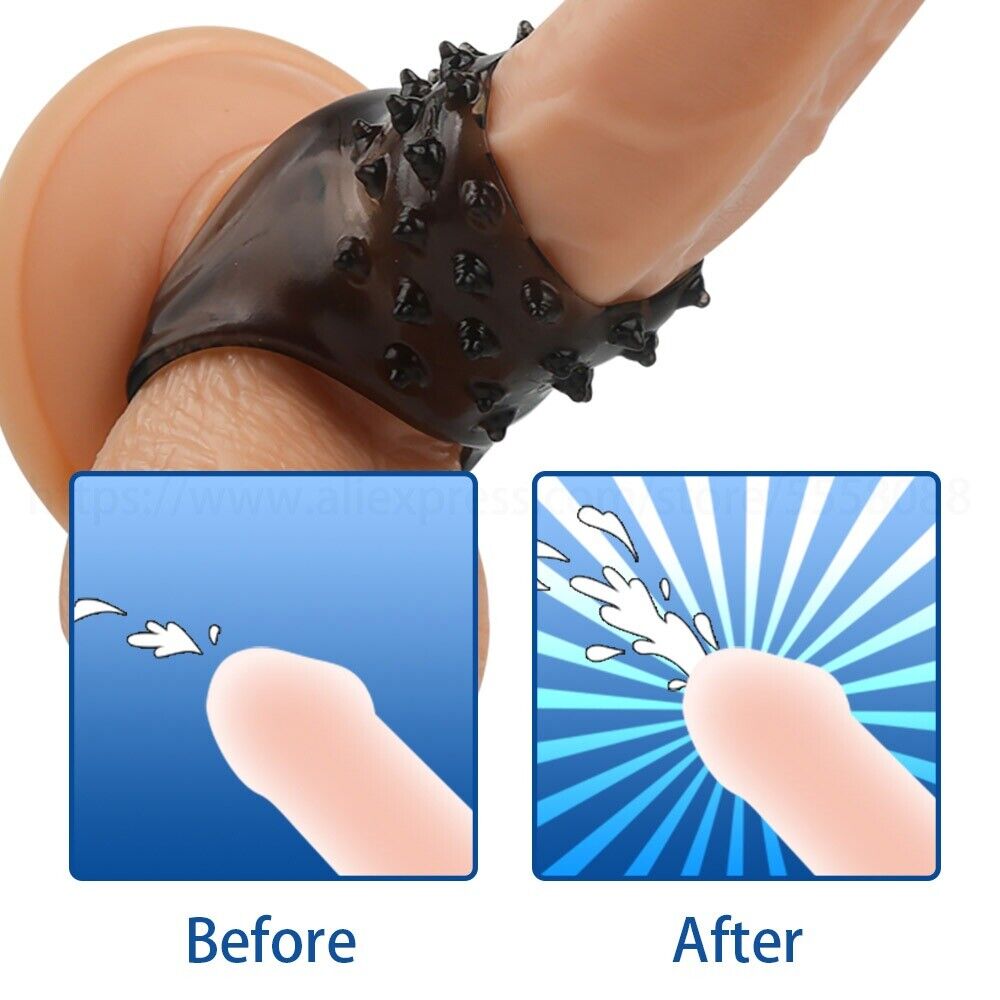 Male Penis Enhancer Sleeve Sheath Cock and Ball Ring Cage Sex Toy for Men Couple