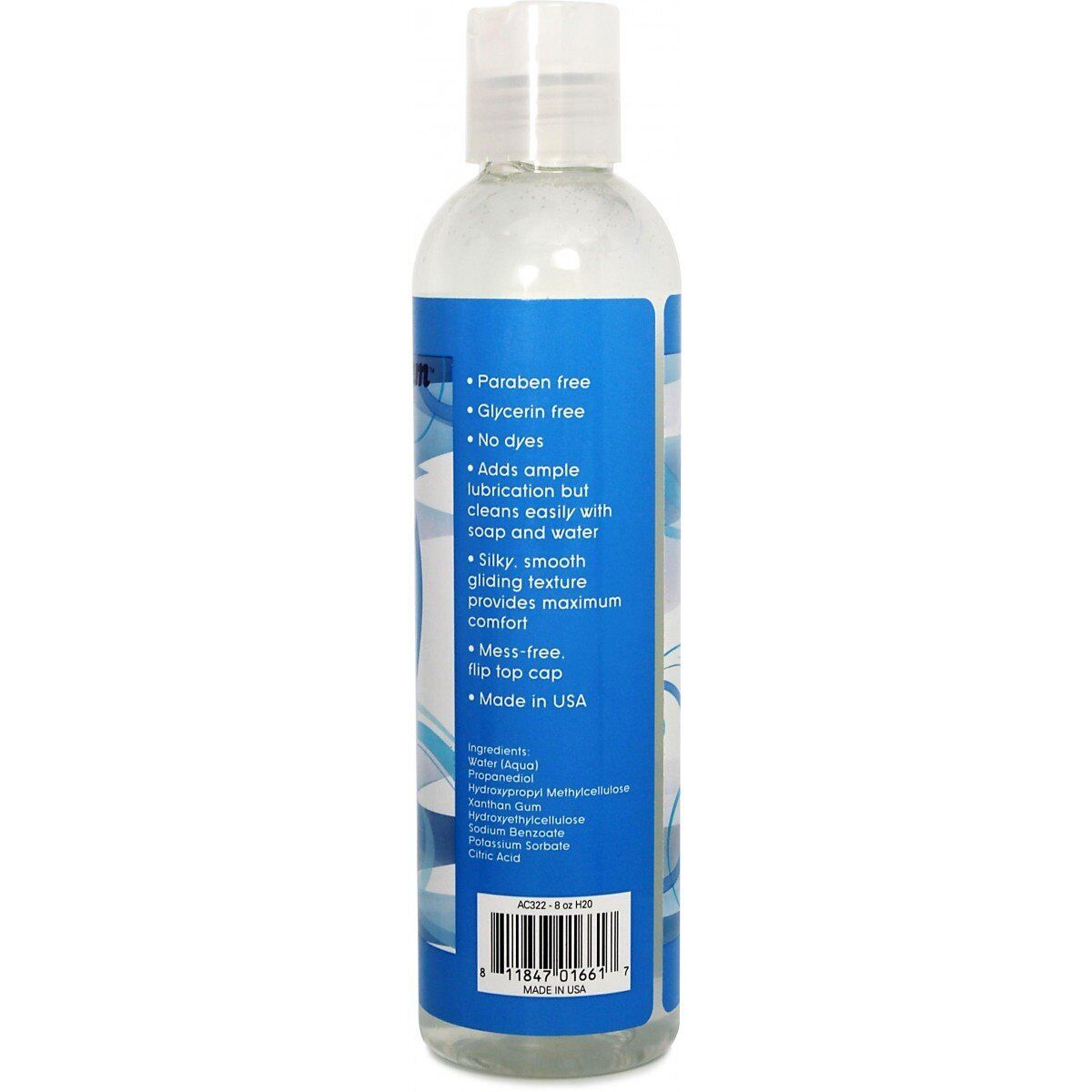 Cleanstream Natural Water Based Anal Lube Lubricant Body Glide 8 Oz