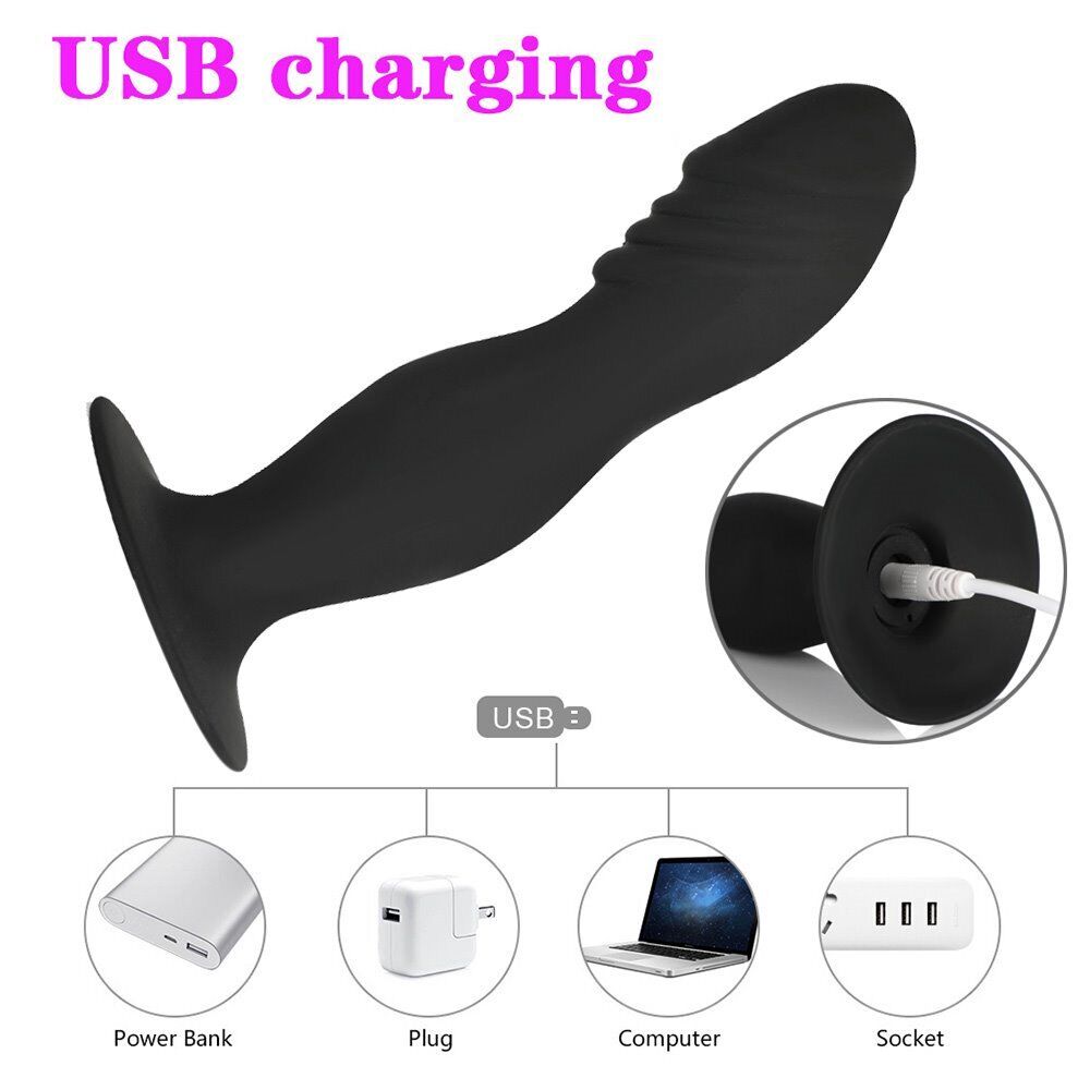 Wireless Remote Control Vibrating Anal Butt Plug Dildo Vibe Sex Toys for Couples