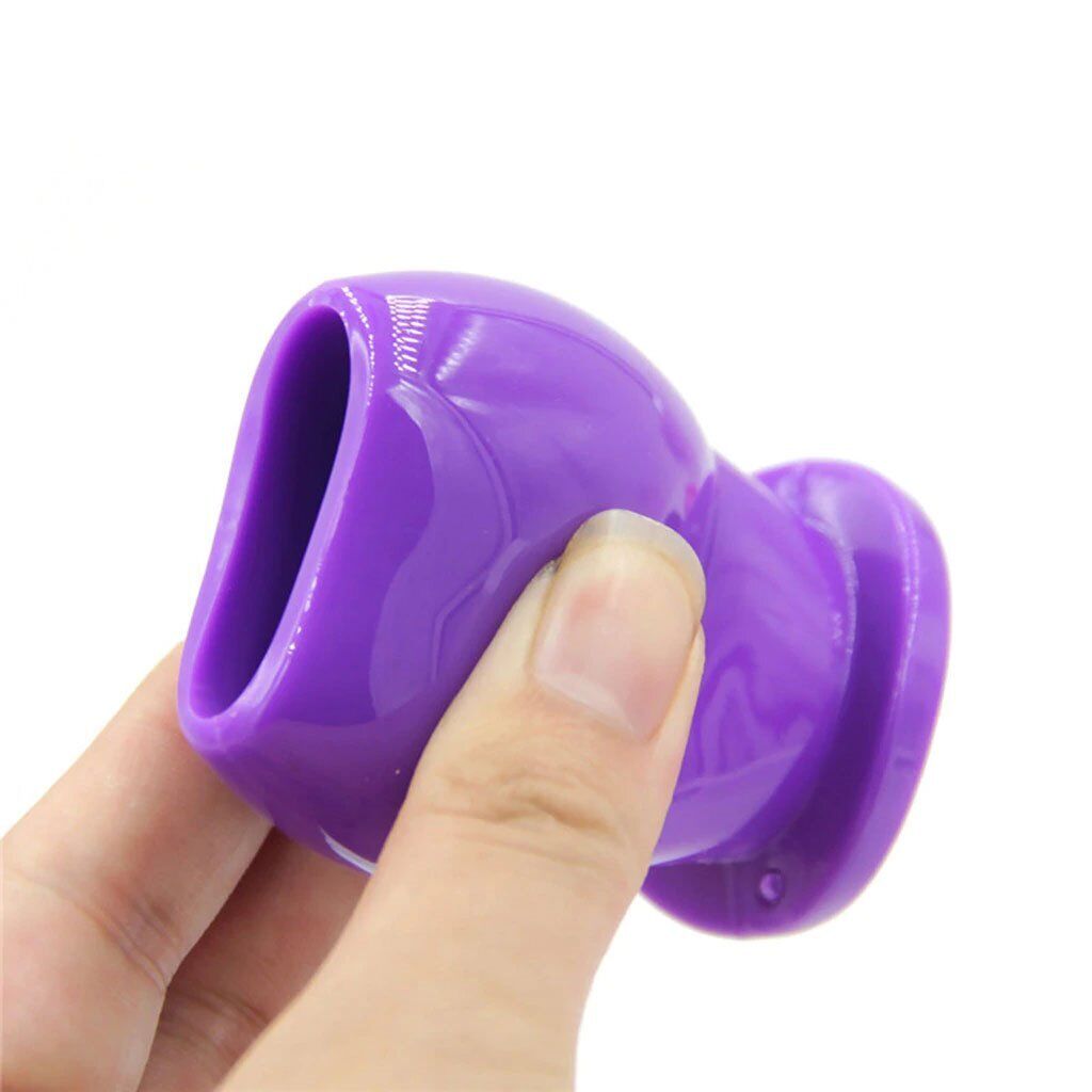 Silicone Full Access Hollow Open Tunnel Anal Plug Dilator Sex Toys